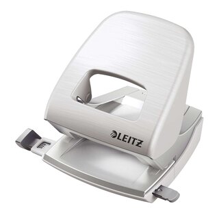 Leitz 5006 Bürolocher NeXXt Style, Metall, 30 Blatt, arktis weiß