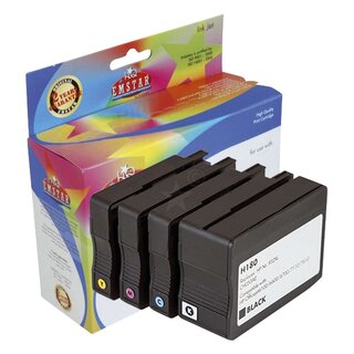 EMSTAR Inkjet-Patronen schwarz, cyan, magenta, yellow, 1x 1.000, 3x 825 Seiten, H184 (ersetzt TP Nr. 932XL/933XL Multipack)