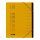 Elba Ordnungsmappe chic, Karton (RC), 450 g/qm, A4, 12 Fächer, gelb