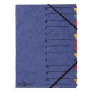 Pagna® Ordnungsmappen EASY - mit 12 Fächern, blau