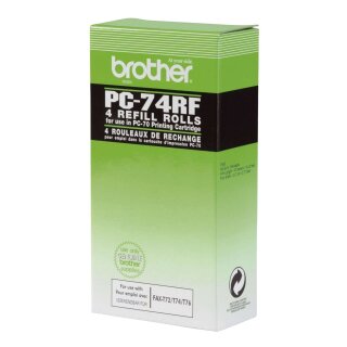 Brother® Thermotransfer-Rollen schwarz, 144 Seiten, PC74RF