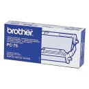 Brother® Thermotransfer-Rollen schwarz, 144 Seiten, PC75