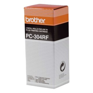 Brother® Thermotransfer-Rollen schwarz, 235 Seiten, PC304RF