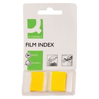 Q-Connect Index - 25 x 43 mm, gelb