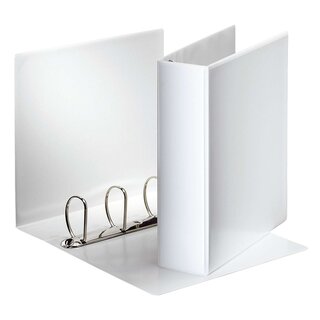 Esselte Ringbuch Präsentation, mit Taschen, A4, PP, 4 Ringe, weiß
