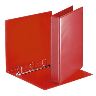 Esselte Ringbuch Präsentation, mit Taschen, A4, PP, 4 Ringe, 30 mm, rot
