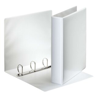 Esselte Ringbuch Präsentation, mit Taschen, A4, PP, 4 Ringe, 40 mm, weiß