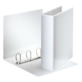 Esselte Ringbuch Präsentation, mit Taschen, A4, PP, 4 Ringe, 50 mm, weiß