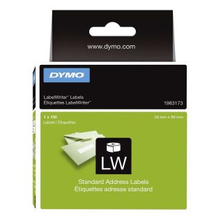 Dymo® LabelWriter Etikettenrolle - Standardetiketten, 28 x 89 mm, weiß