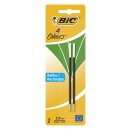 BiC® 4 COLOURS Kugelschreibermine - 0,4 mm, 2...