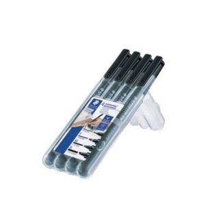 Staedtler® Feinschreiber Lumocolor® pen set Universalstift, STAEDTLER Box mit 4 Stiften