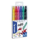 Pilot Faserstift FriXion Colors, 0,4 mm, 6 Farben im Etui