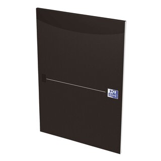 Oxford Office Briefblock - A4, liniert, schwarz, kopfgeleimt