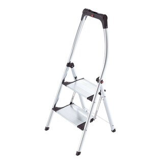 Hailo LivingStep Comfort plus - 2 Stufen, Klapptritt mit Soft-Grip Sohle