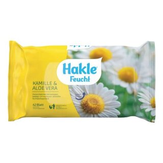 Hakle® Toilettentücher Kamille + Aloe Vera - feucht, 42 Stück