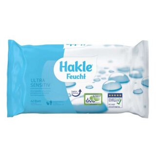 Hakle® Toilettentücher Ultra Sensitiv - feucht, 42 Stück