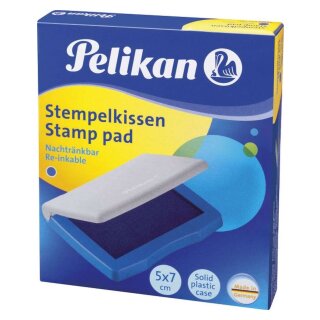 Pelikan® Stempelkissen 3E  Kunststoff-Gehäuse, getränkt, 70 x 50 mm, blau