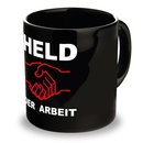 Tasse Held der Arbeit schwarz