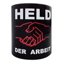 Tasse Held der Arbeit schwarz