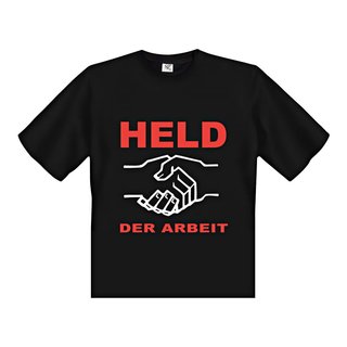 T-Shirt Held der Arbeit schwarz Größe S