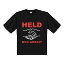 T-Shirt Held der Arbeit schwarz Größe S