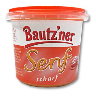 Bautzner Senf scharf Becher 200 ml