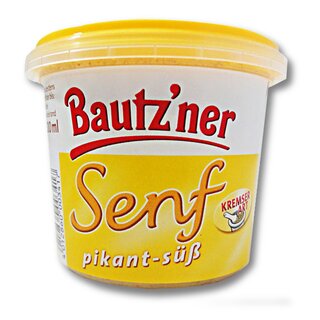 Bautzner Senf pikant-süß Becher 200 ml