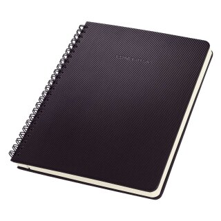 Sigel Modisch Collegeblock CONCEPTUM® - ca. A5, kariert, 80 Blatt, schwarz