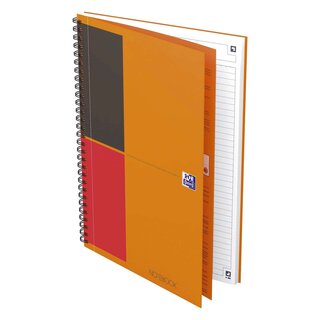OXFORD Notebook Connect - Collegeblock, B5, liniert, 80 Blatt, Hardcover, 4 Eckmarkierungen zum scannen