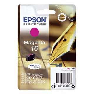 Epson Inkjet-Druckerpatronen magenta, 165 Seiten , C13T16234012
