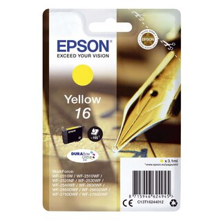 Epson Inkjet-Druckerpatronen yellow, 165 Seiten , C13T16244012