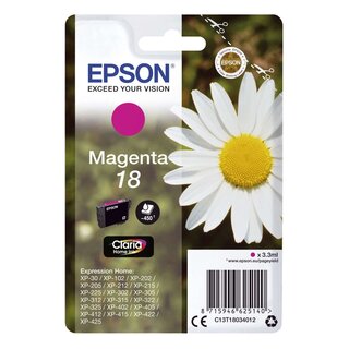 Epson Inkjet-Druckerpatronen magenta, 180 Seiten , C13T18034012