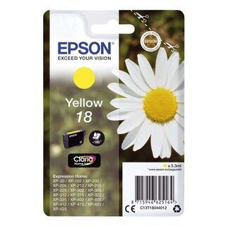 Epson Inkjet-Druckerpatronen yellow, 180 Seiten , C13T18044012