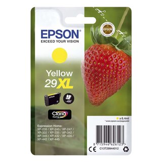 Epson Inkjet-Druckerpatronen yellow, 450 Seiten , C13T29944012