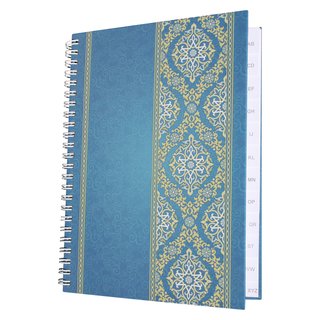 Notizbuch mit A-Z Register "Blue Orient" DIN A5, 48 Blatt