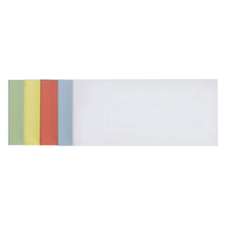 FRANKEN Moderationskarten - selbsthaftend, rechteckig, 20,5 x 9,5 cm, sortiert, 100 Stück