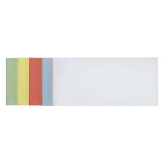 FRANKEN Moderationskarten - selbsthaftend, rechteckig, 20,5 x 9,5 cm, sortiert, 100 Stück