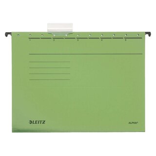 Leitz 1985 Hängemappe ALPHA® - Recyclingkarton, grün