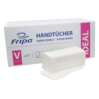 FRIPA Handtücher Ideal - Zick-Zack-Falzung, 1-lagig, weiß, 20 x 250 Blatt