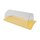 Rollenbutterdose mit Deckel pastell-gelb