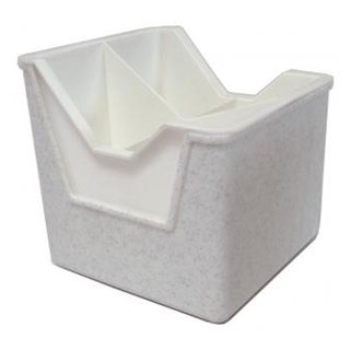 Bestecktrockner 2-teilig granit-weiß