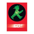 Postkarte Postmann Zappelphilipp Stop-Go Wechselmotiv