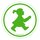 Aufkleber Sticker "Wegweiser Nr. 5 " weiß Ampelfrau als Geher