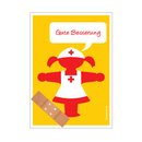 Postkarte Postmann Ampelmädchen Krankenschwester