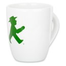 Ampelmann Wachmacher Tasse weiß mit Geher ca. 250 ml