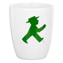 Ampelmann Wachmacher Tasse weiß mit Geher ca. 250 ml