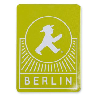 Ampelmann Magnet "Anhalter" grün mit Geher Berlin