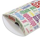 Kissenverpackung (weiß) Danke Größe (L x B x H) ca. 21,5 x 11,5 x 3 cm