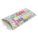 Kissenverpackung (weiß) Danke Größe (L x B x H) ca. 21,5 x 11,5 x 3 cm