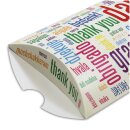 Kissenverpackung (weiß) Danke Größe (L x B x H) ca. 21,5 x 11,5 x 3 cm